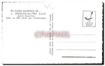 Germigny-des-Prés — Igreja bizantina construída no século IX — Edição LAPIE — Verso