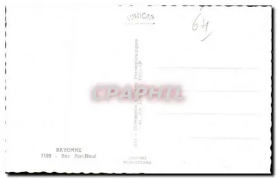 Bayonne — via stretta con cattedrale in fondo — editore Cap — Verso