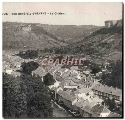 Ornans - Vista Geral de Ornans - O Castelo