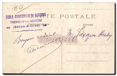 Albert (Somme) — Les Usines Rochet détruites — J.M.T. — Verso