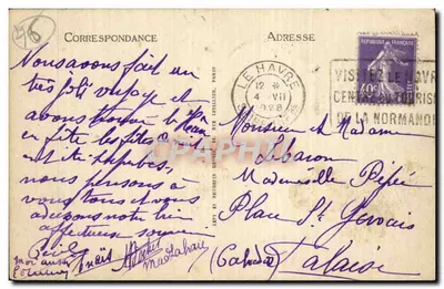Le Havre - El Palacio de Justicia y el Boulevard de Strasbourg — LL, n°82 — Reverso