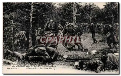 Batalha da Marne — Alemães nos bosques de Fère-Champenoise — Editado em Paris n°13