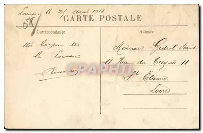 La Louvesc (Ardèche) — Os 7 Fayards — editor M.B. Le Puy — Verso