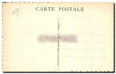 Valls-les-Bains — Uitzicht op de strand op de Volane — Foto Paul Jacquin, Valence, n°6 — Achterkant