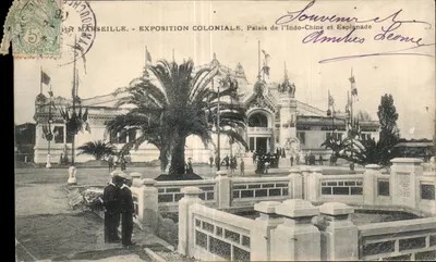 Marseille - Exposition Coloniale, Palais de l'Indo-Chine et Esplanade