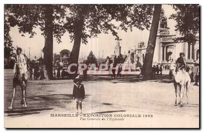 Marseille - Exposition Coloniale 1922 — Vue Générale de l'Esplanade