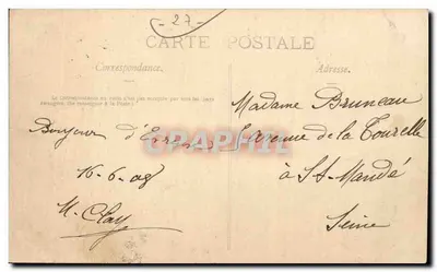 Arredores de Évreux — Castelo de Glissoles — Imp. Laruelle, Évreux — Verso