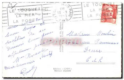 Le Touquet — Plaża Północna — Éditions Gaby — Rewers