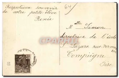 Die Pyrenäen (4. Serie) — Die Pyrenäenroute - Pass von Payrargues (1545 m) - Tal des Louron - Dorf Mont — Verlag: Lajouche Frères, Toulouse — Rückseite