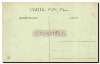 Eaux-Bonnes - El establecimiento termal y la iglesia — Les Basses-Pyrénées — Phototypie Labouche Frères, Toulouse, n°174 — Reverso