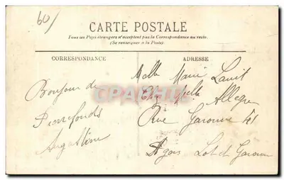 Pierrefonds - Stacja, skrzyżowanie i zamek — Wydawnictwo Varin — Rewers
