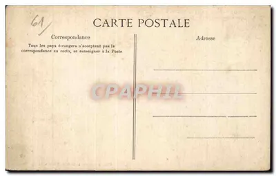 Mortagne (Orne) — Panoramic View Taken Before the Fire of the Tower on 2 July 1887 — Photo. and Collection A. Wolfart, Publishers in Mortagne (Orne) — Back