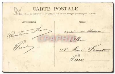 Boulogne-sur-Mer — A Vista do Casino e da Digue — Steyenard, E.S. 17 — Verso