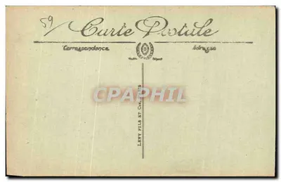 Dunkerque — Vista geral da Cidade e dos Muelles — LL. n°13 — Verso