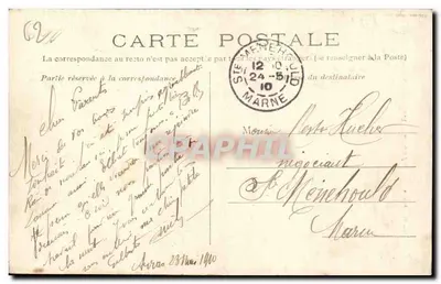 Arras — A Igreja de Ronville — Ed. B., Arras, n°8 — Verso