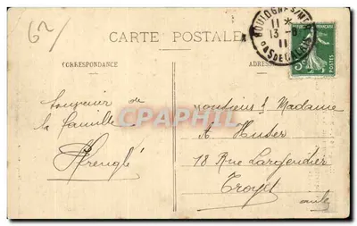 Boulogne-sur-Mer — Monument dos Irmãos Coquelin — editor Stevandard, n° 563 — Verso