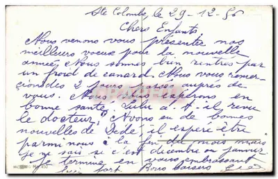 Arranjo de galhos de pinheiro e bagas — cartão de boas-vindas — editor anônimo, n° 450 — Verso