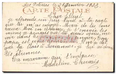 Paisagem invernal com ovelhas — Desejos de Felicidade — Editor ALPHA, n°38 — Verso