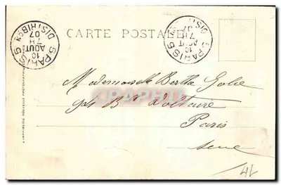 Caen — Ulica i Katedra Świętego Piotra — L.L. — Rewers