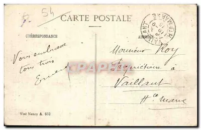 Gerbéviller-la-Martyre — Jej Ruiny — Wojna 1914-1915 — Rewers