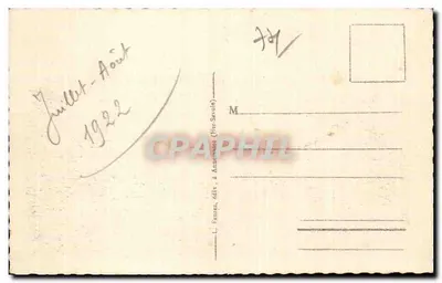 Cluses (Haute-Savoie) — Hotel de Ville — editor L. Fantras, n° 704 — Verso