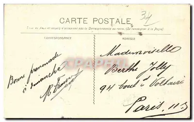 Montpellier — Prefektura — wydanie Paris Montpellier, nr 1083 — Rewers