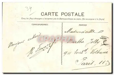 CETTE - Fort Richelieu — wydawca Cuenas phot. Marsylia, numer 469 — Rewers