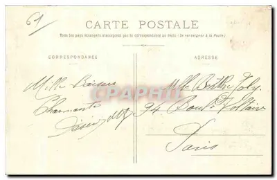 Okręgi Laigle — Zamek Gournay — kolekcja E. Pasquis, fotograf. w Laigle (Orne) — Rewers