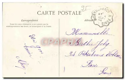 Montmorency — As Ruínas de Grétry — C L C. — Verso