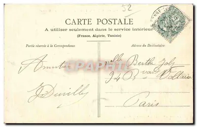 Bourbonne-les-Bains — A Estação Termal — Librairie Dufey, Fototipia A. Bergeret e Cie, Nancy — Verso
