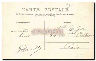 Vosges — 40 — La Roche des Douze-Apotres — anoniem uitgever — Achterkant