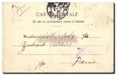 Paris — Entrada do Cemitério do Père-Lachaise — editor não identificado — Verso