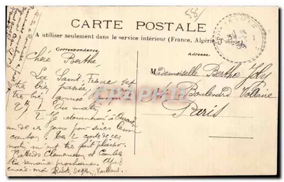 Le Morvand pittoresque — afdaling van de Chalans in de Roches — onbekende uitgever, n°12 — Achterkant