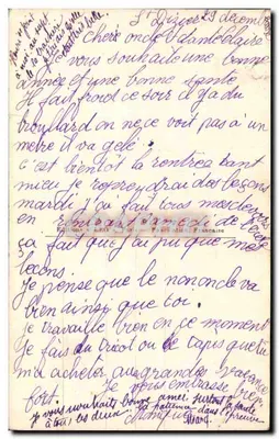 Vila nevada — cartão de felicitações com rosas — Léo, Paris, n°5480 — Verso
