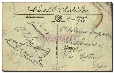 Châtel-Guyon — Visão geral tirada do Calvaire — LL. — Verso
