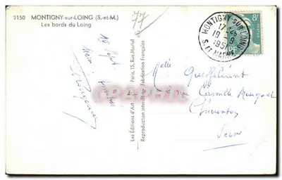 Montigny-sur-Loing — De oevers van de Loing — Edities van Kunst — Achterkant