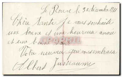 Arranjo de pêssegos — 'Ano Feliz' — n°7517 — Verso