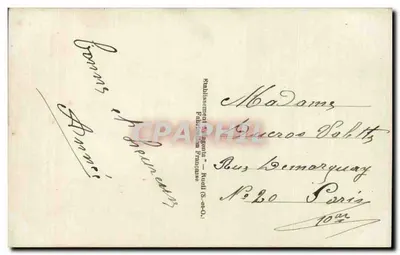 Bouquet de fleurs — Bonne Année — Wydawca: Zakład "L'Agenda" - Rueil (S.-O.) — Rewers