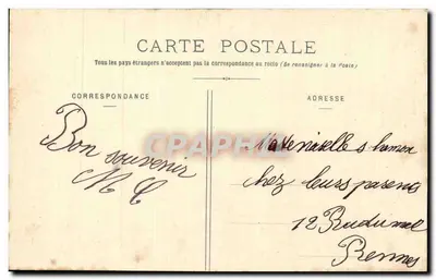 Hortensias — poème sobre as hortênsias azuis e rosas — Edição Bergeret, Nancy — Verso