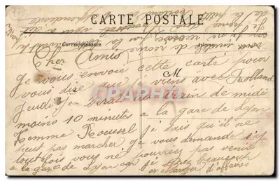 Montigny-sur-Loing — Katedra widziana z pola — wydawca A.C. nr 117 — Rewers