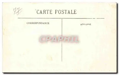 Melun — Sekwana — Widok na Katedrę Notre-Dame i więzienne Centrum — LL. — Rewers
