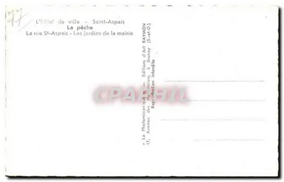 Melun — vista panorâmica — Éditions d'Art Raymond — Verso