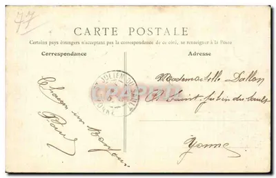 Melun (S.-et-M.) — Zamek La Rochette — B.F., PARYŻ — Rewers