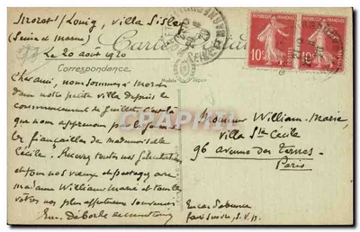 Moret — Velha Torre dos Muros e o Loing — LL. — n°22 — Verso