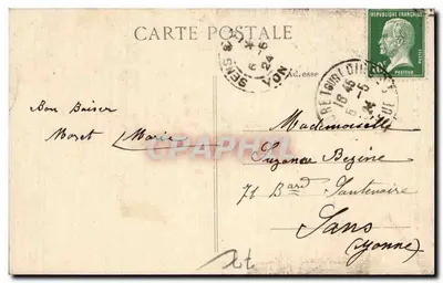 Porta Samois — Meret-sur-Loire — Wydawnictwo H. Dubois, Moret — Rewers