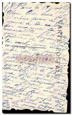 Quatro folhas de trêfola — carta postal — editor Carte Postale (Paris) — Verso