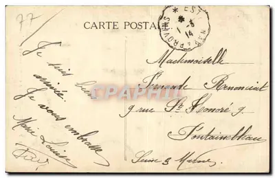 Provins — Casa das Orfãs onde nasceu São Tibúltio em 1030 — Edit. Adrot — Verso