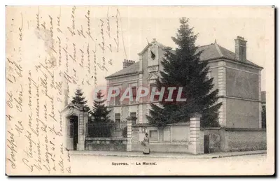 Souppes — A Prefeitura — Fotógrafo A. Berger, 9, rue Thénard, Paris