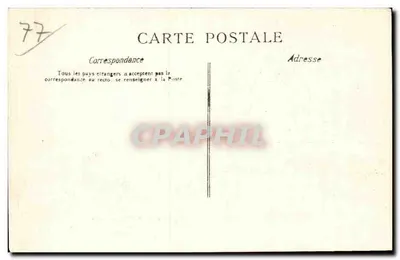 Fontenay-Tresigny (S.-&-M.) — Castelo da Plumassière — lib. por J. Prouvier — Verso