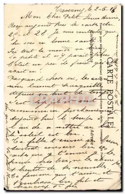 Violette Modestie — wiersz C. Brouilh — wydawca nieodczytalny — Rewers